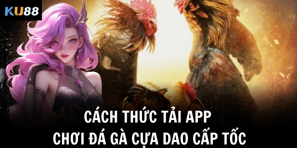 Cách thức tải app chơi đá gà cựa dao cấp tốc